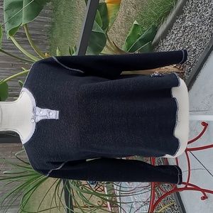 Broken Threads Women's Long Sleeve Henley Style Thermal Top Size Medium Black